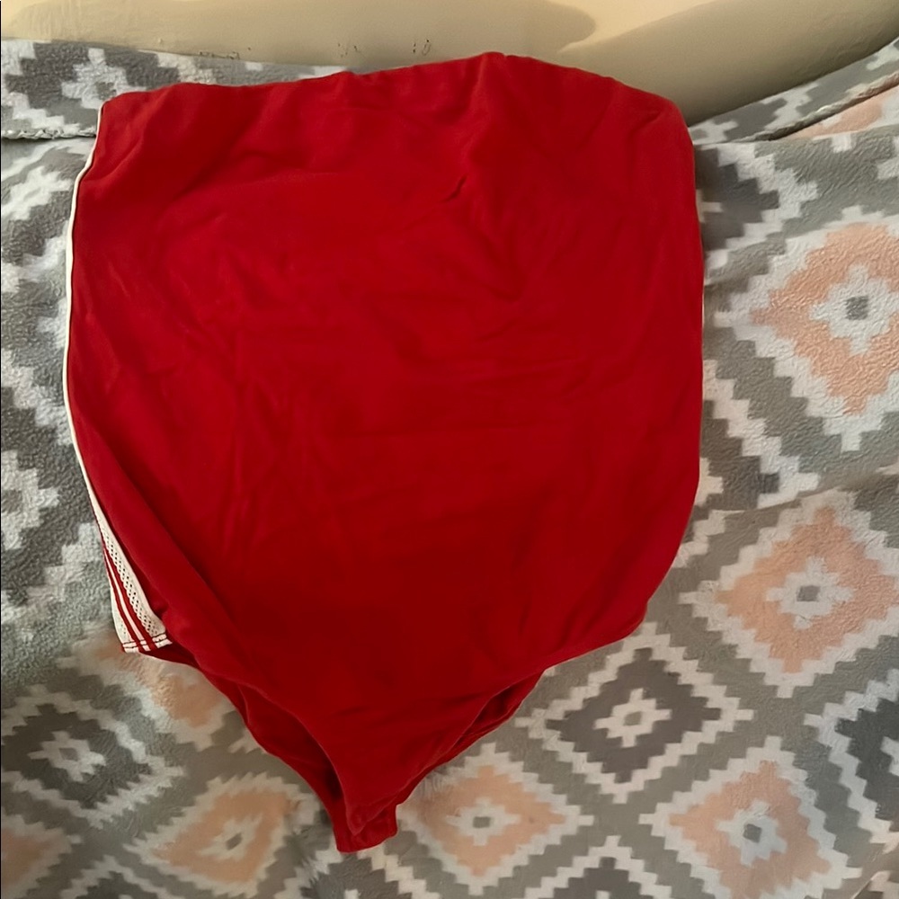 Red One-Piece Bodysuit